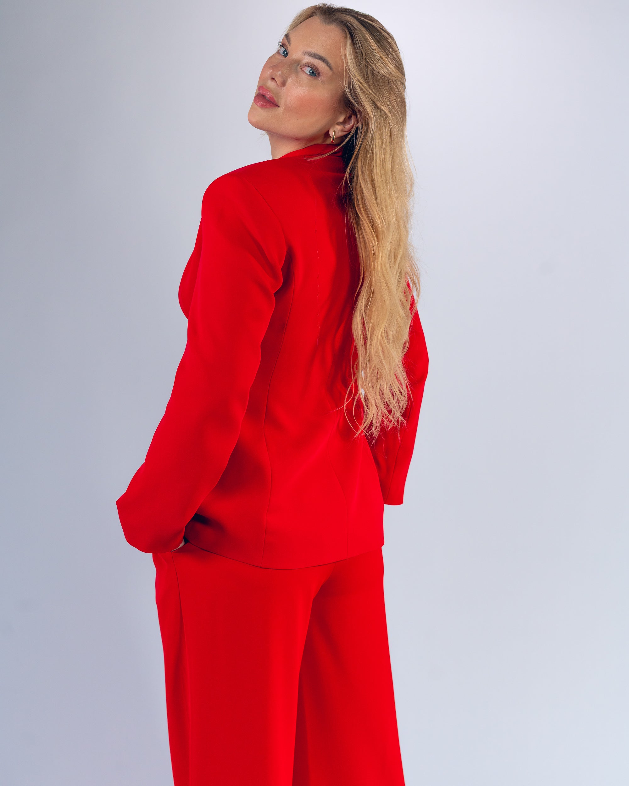 Tailleur – Col châle & bouton unique