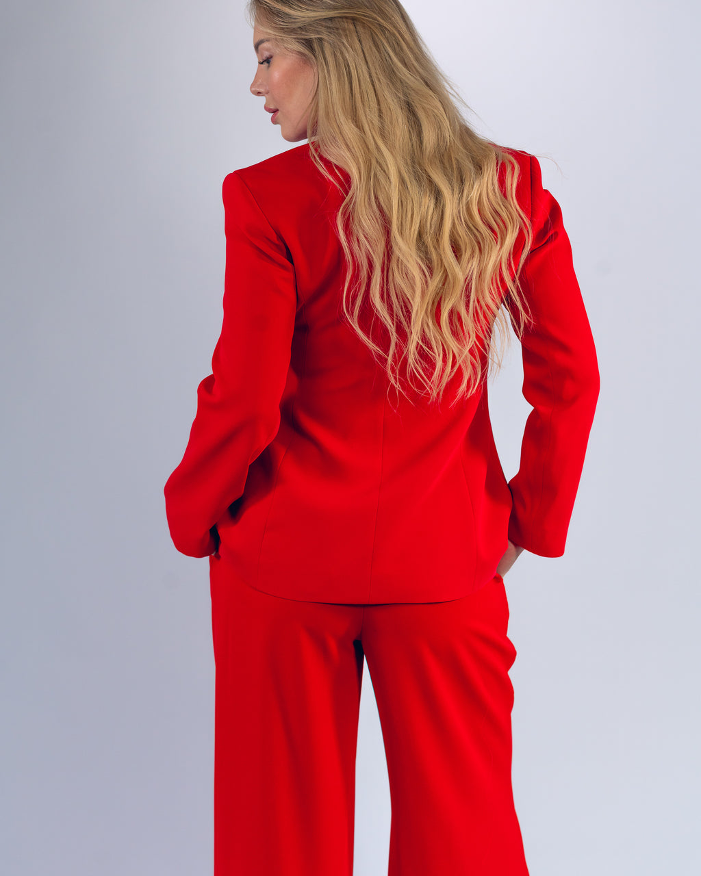 Tailleur – Col châle & bouton unique