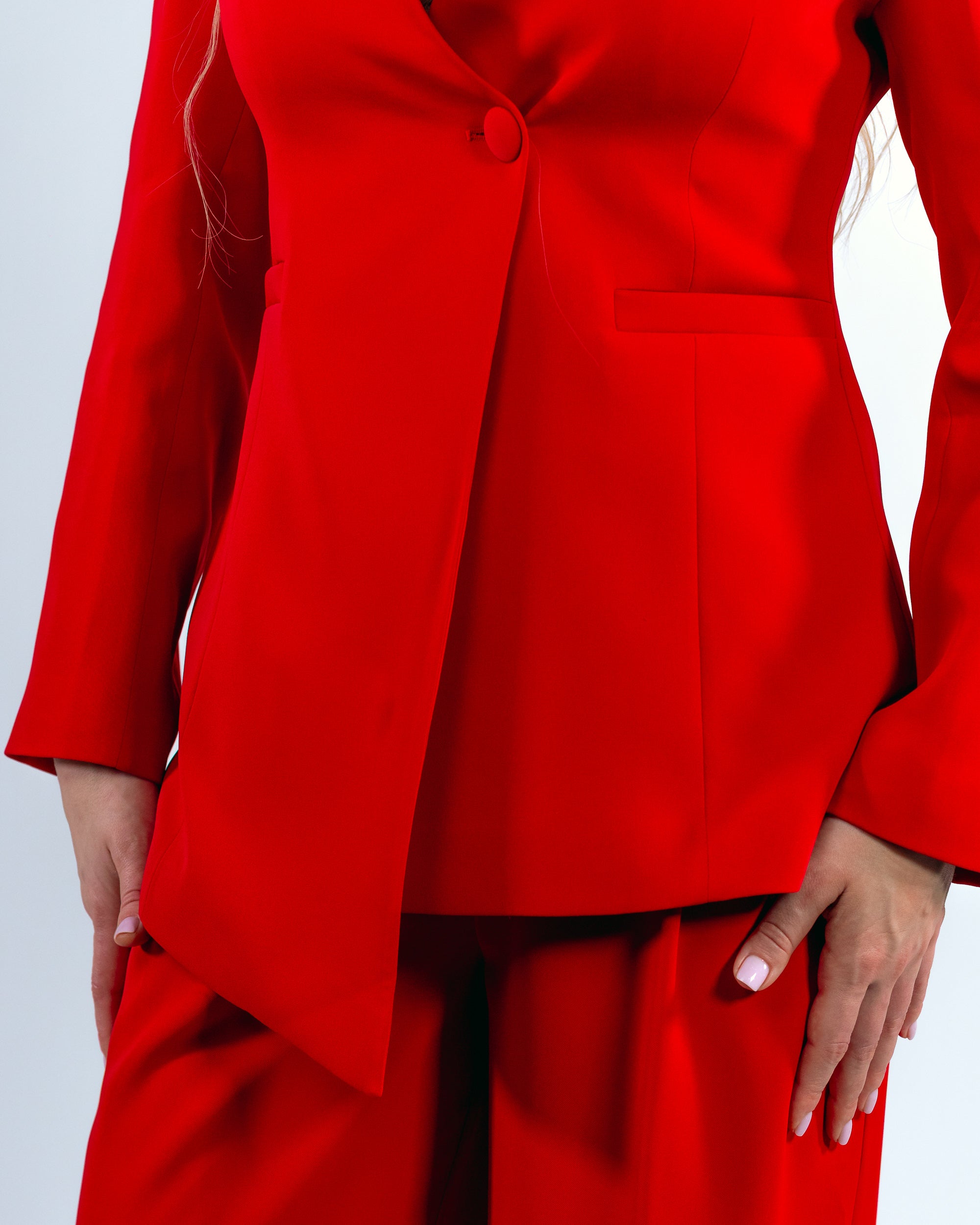 Tailleur – Col châle & bouton unique