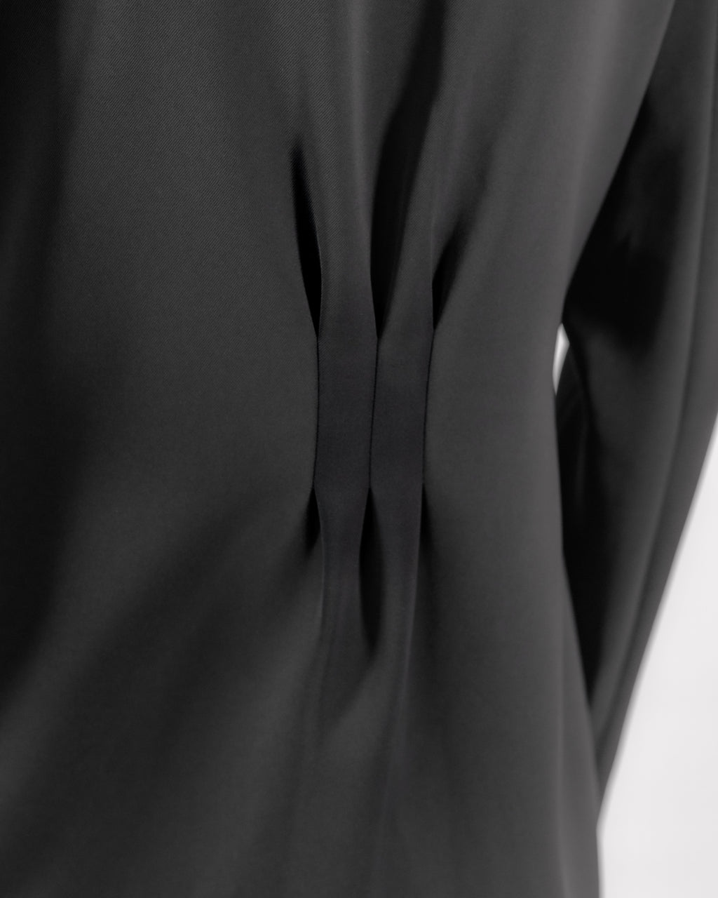 Black Suit — Cut-Out Sculptural Shoulder Blazer & Wide-Leg Trousers